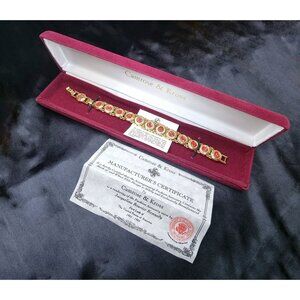 Camrose & Kross Gold-Tone Eleanor Roosevelt Initial Bracelet With Red Enamel Ori